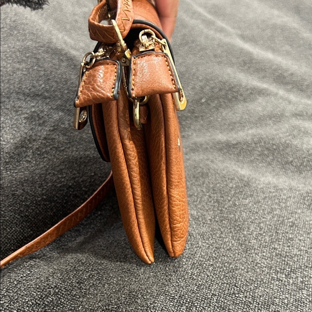Michael Kors Brown Leather Crossbody Bag - Picture 6 of 9